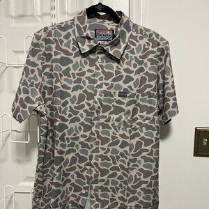 BURLEBO Men's Performance Button-Up Short Sleeve Shirt
